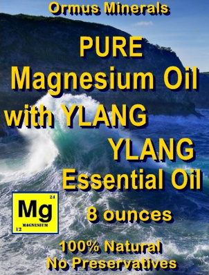 Ormus Minerals -Pure Magnesium Oil with YLANG YLANG EO