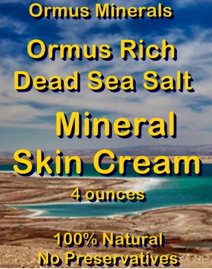 Ormus Minerals -Ormus Rich Dead Sea Salt Mineral Skin Cream
