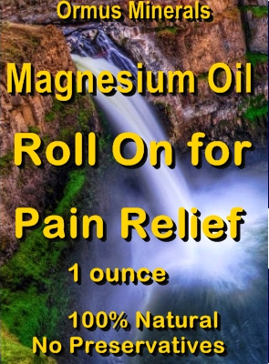 Ormus Minerals -Magnesium Oil Roll On for Pain Relief