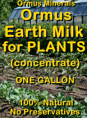 Ormus Minerals -Ormus Earth Milk for Plants (concentrate)