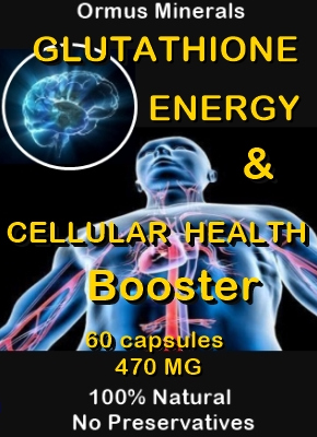 Ormus Minerals -Glutathione Energy and Cellular Health Booster bnr